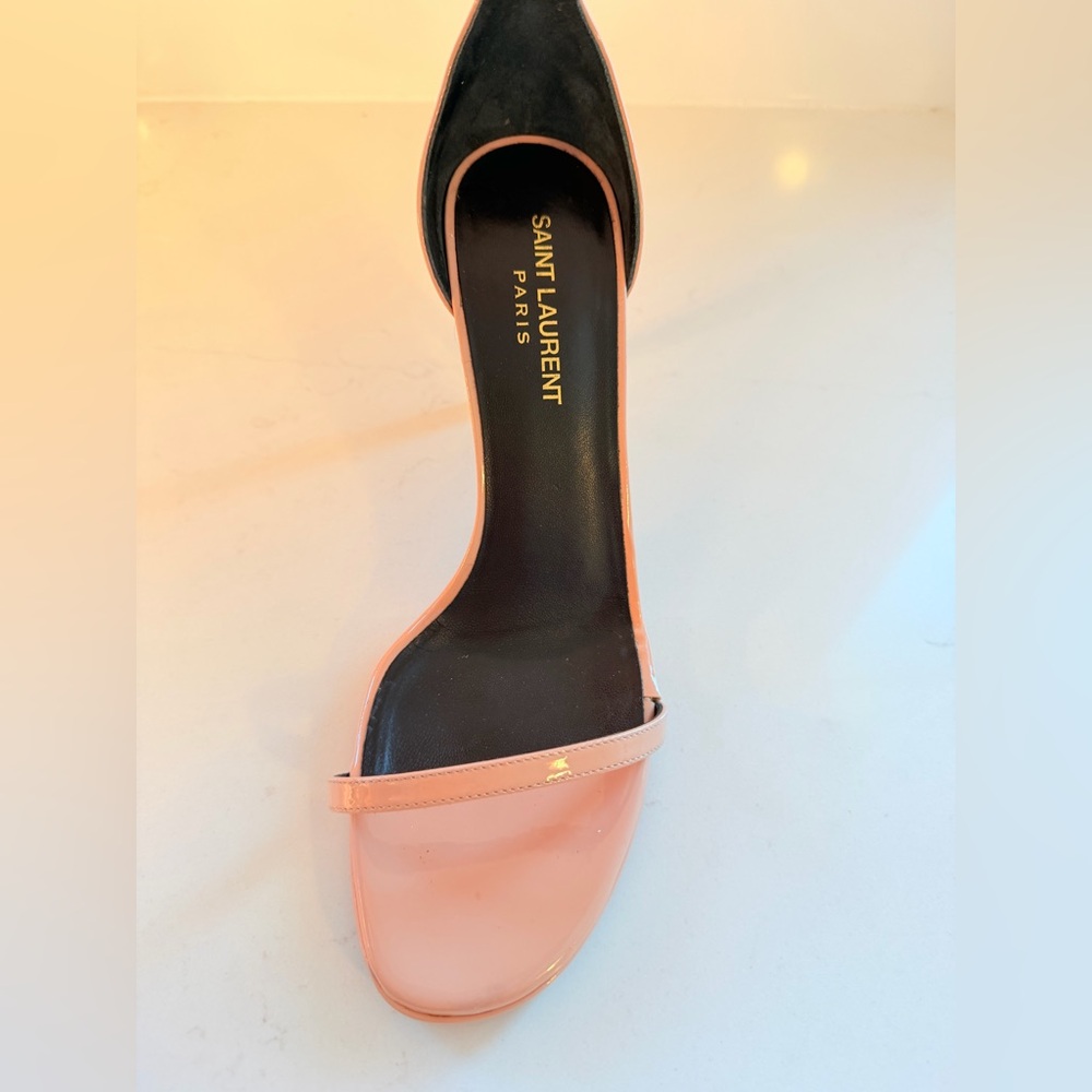 Saint Laurent Blush / Nude Strappy Heels - Women - Picture 10 of 14